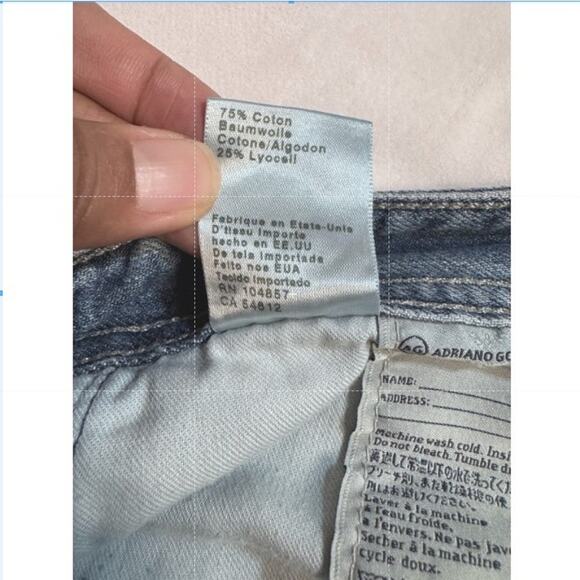 Adiano Goldschmied AG Matchbox Slim Straight Denim Jeans Men’s Size 29 - Picture 6 of 8